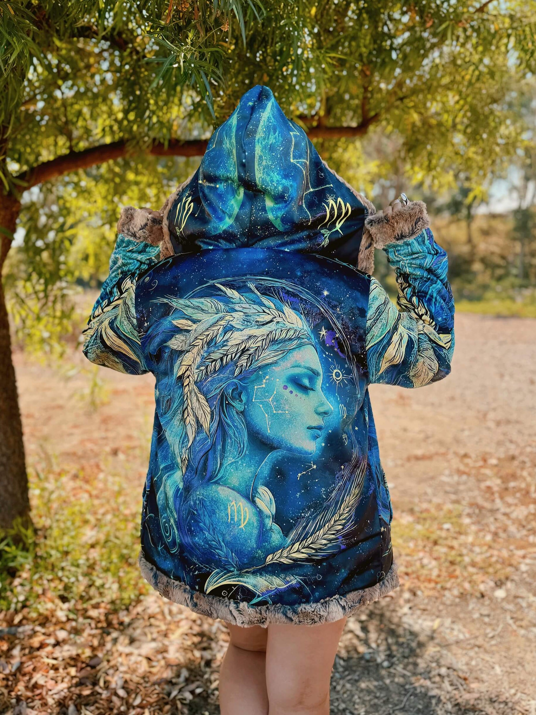 Zodiac Dreams ♍ Virgo Reversible Faux Fur Jacket