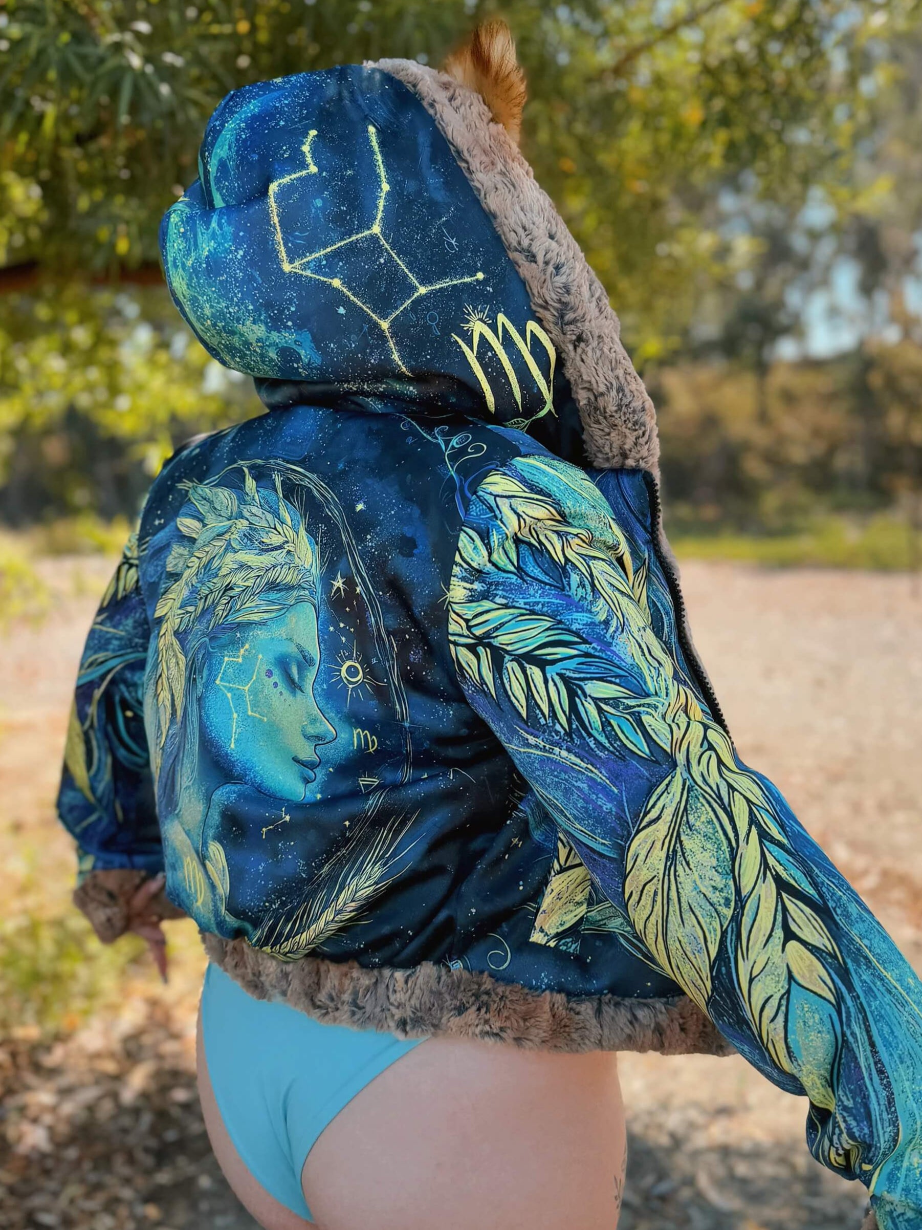 Zodiac Dreams ♍ Virgo Reversible Faux Fur Jacket
