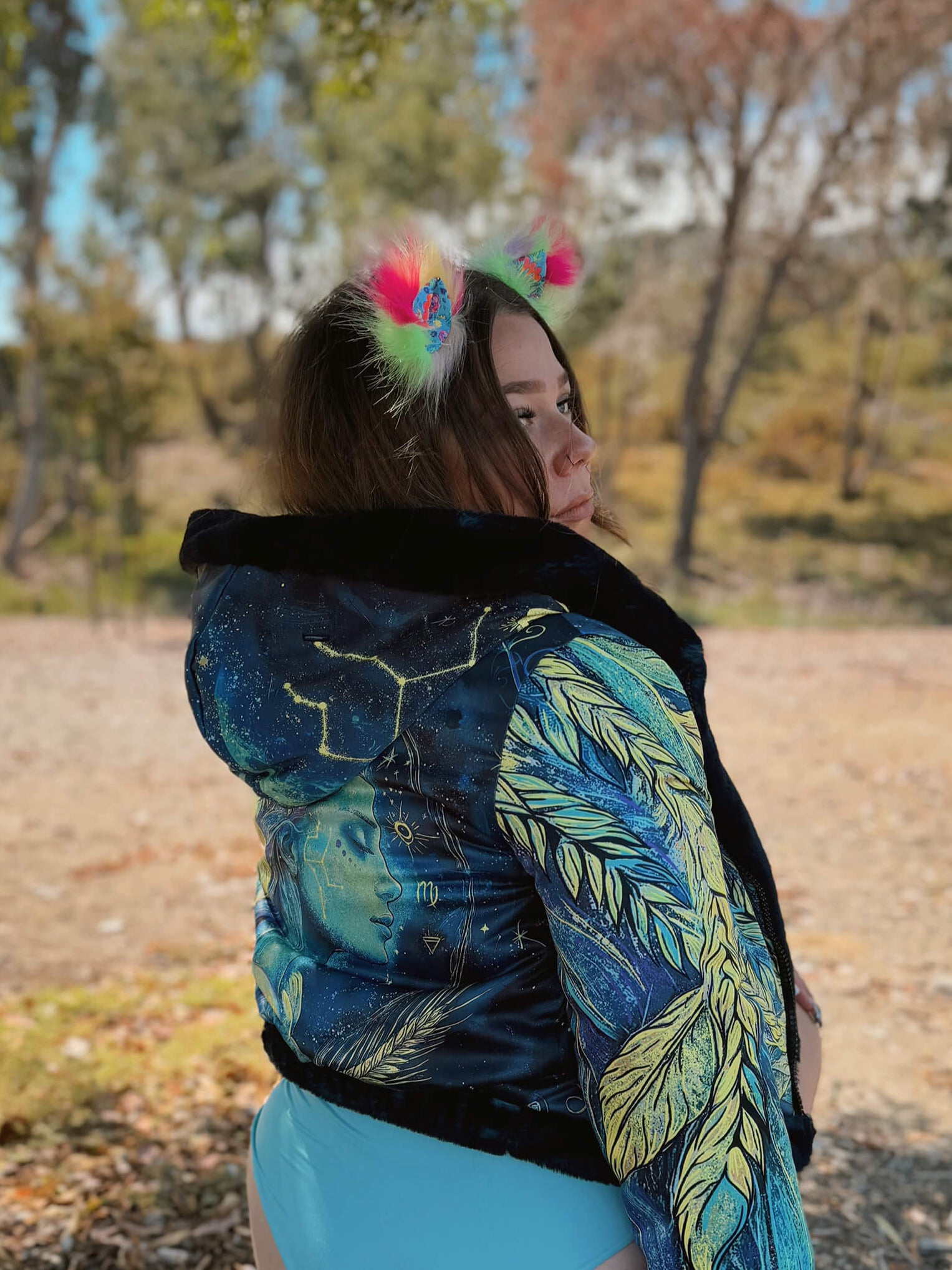 Zodiac Dreams ♍ Virgo Reversible Faux Fur Jacket