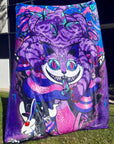 Cheshire Cat and Alice Double Sided Blanket