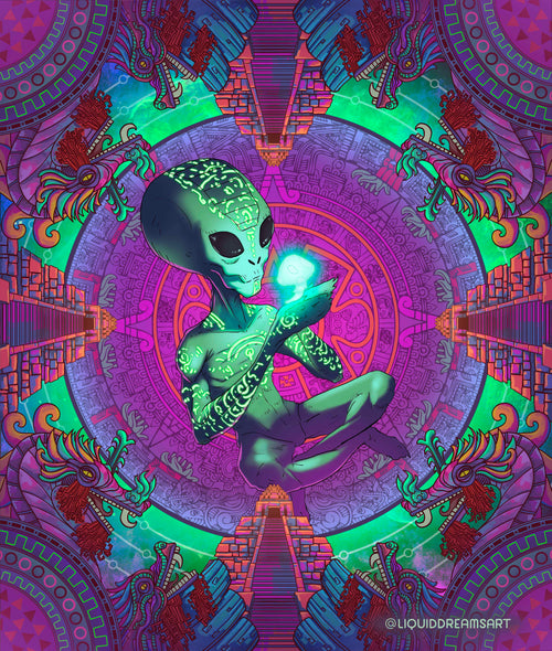 Extraterrestrial Mycologist Tapestry