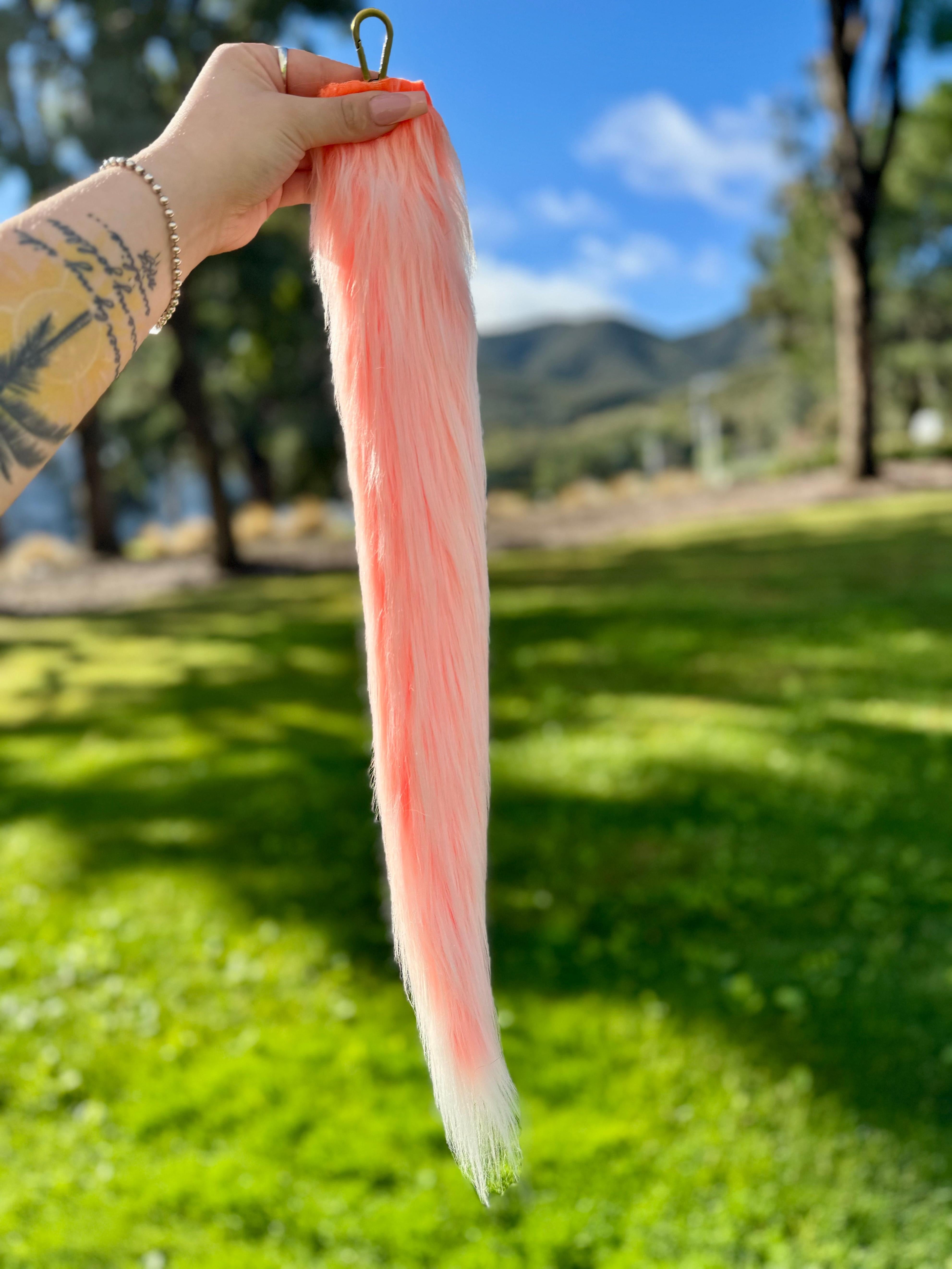 Orange &amp; White Ombré Tail