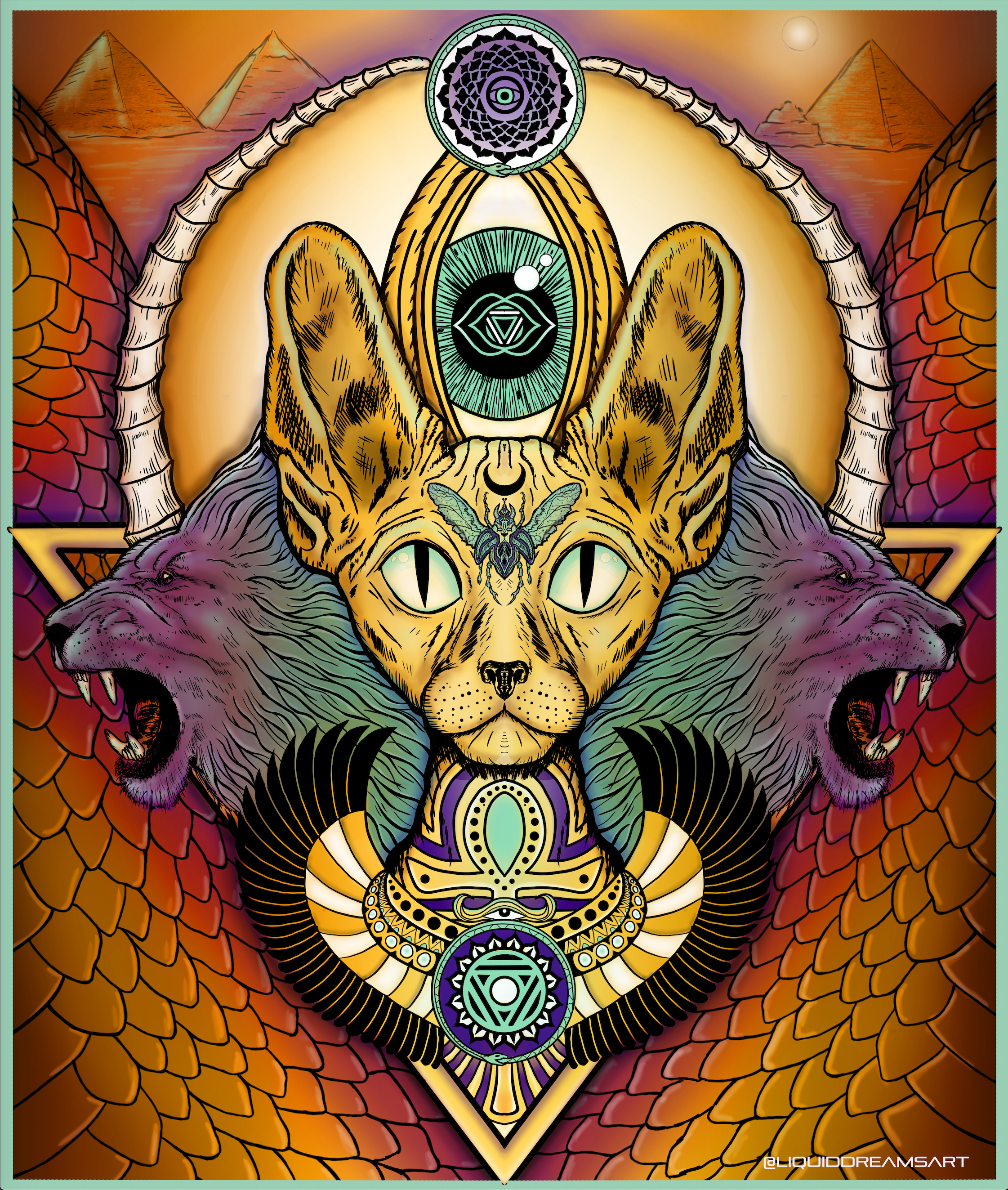 Sphynx Cat Tapestry