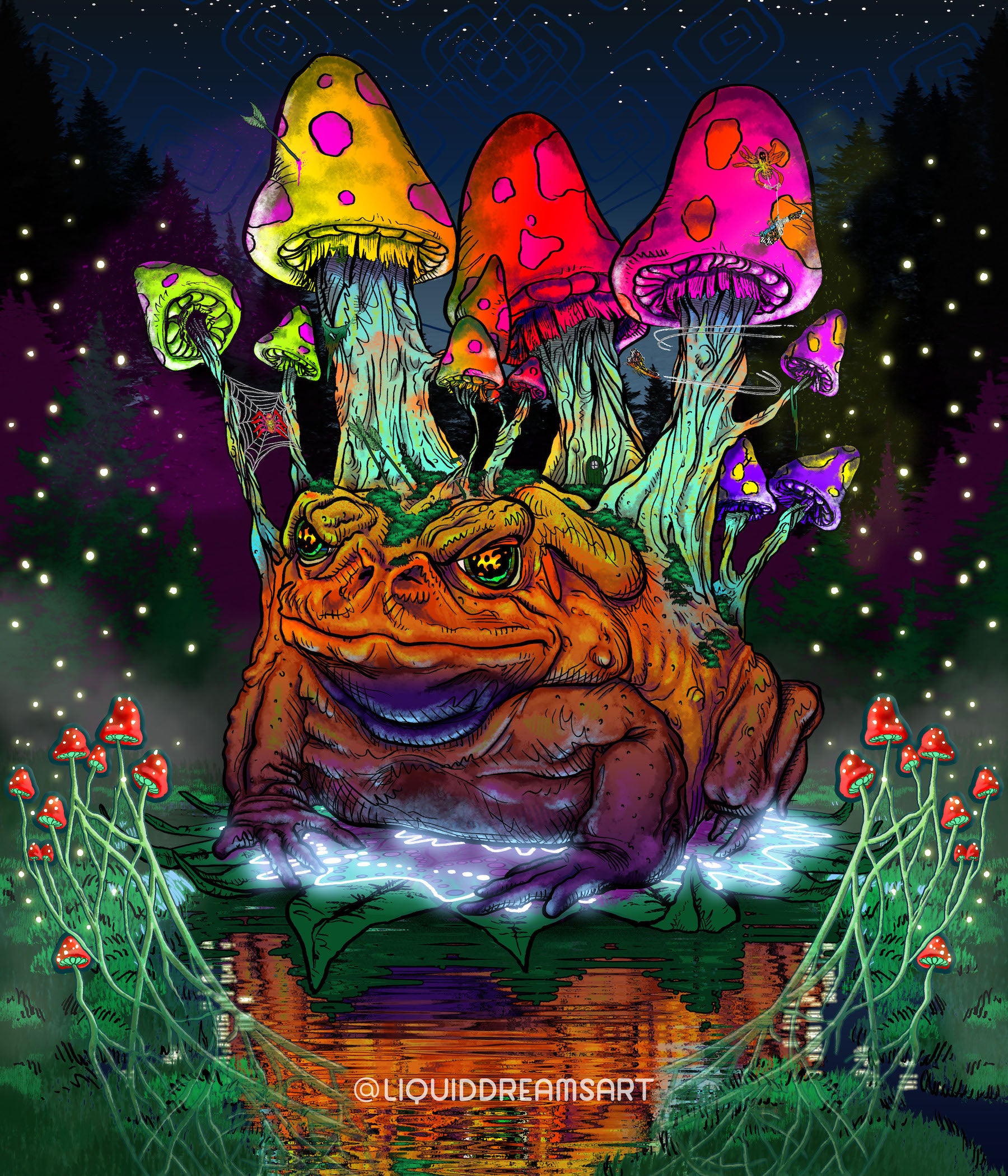 Grumble Toad Tapestry
